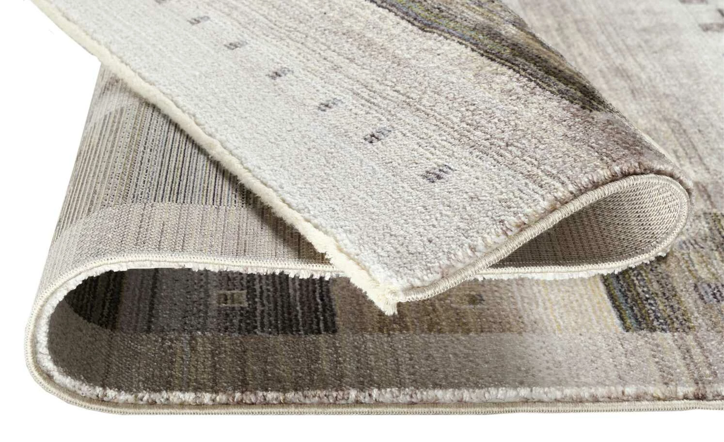 Kurzflorteppich Ovation Lorin | 85x250 cm Beige / Grau Läufer – Bild 2