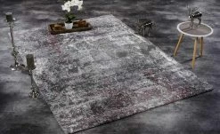 Hochflorteppich Juwel Liray | Aubergine / Beige 200x250 cm rechteckig