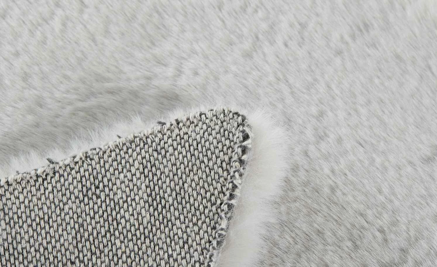 HOME STORY Kunstfell Bunny | Grau – Bild 3