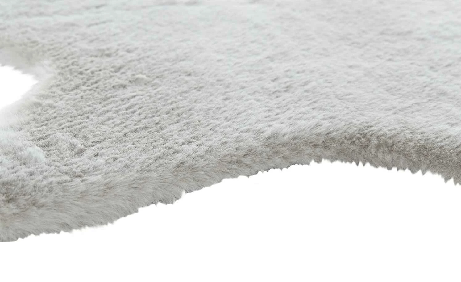 HOME STORY Kunstfell Bunny | Grau – Bild 4