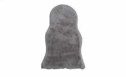HOME STORY Kunstfell Tierfellform Bunny Soft | Grau