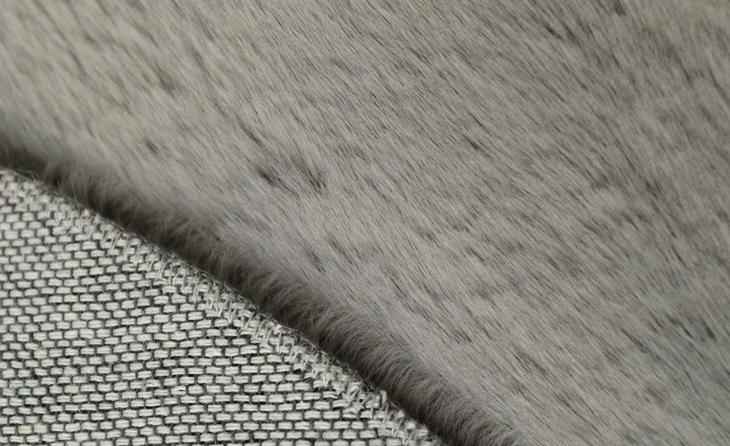 HOME STORY Hochflorteppich Bunny | Ø 80 cm Grau Rund – Bild 4