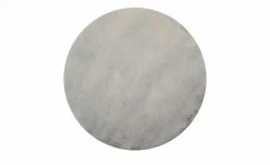 HOME STORY Hochflorteppich Bunny | Ø 80 cm Grau Rund