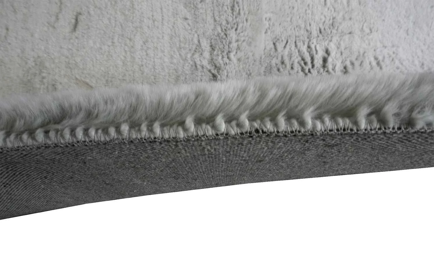 HOME STORY Hochflorteppich Dream | Silbergrau / Weiß 160x230 cm – Bild 2