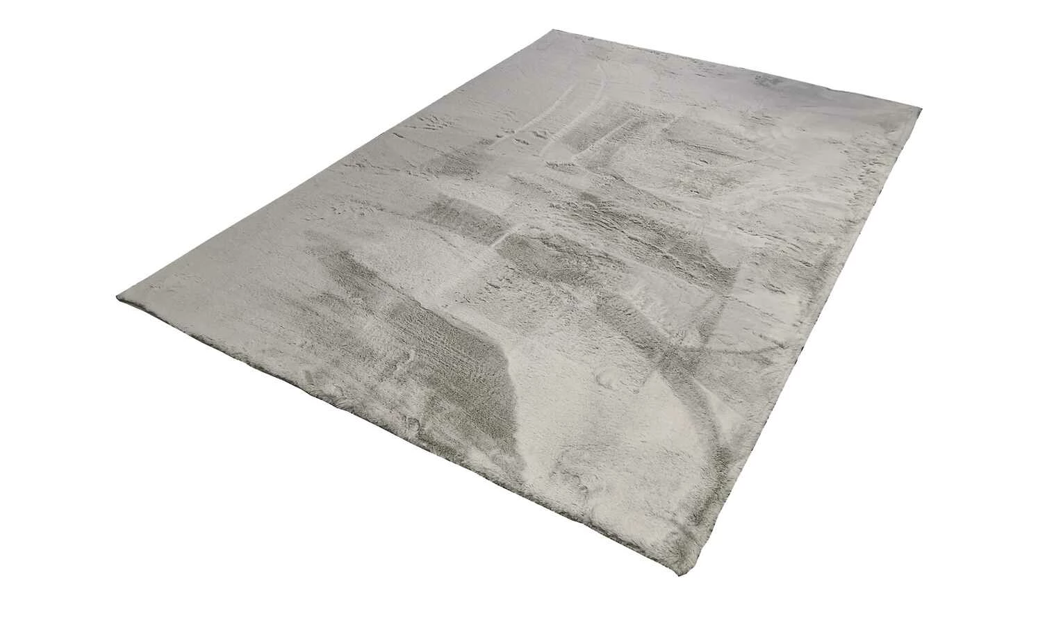 HOME STORY Hochflorteppich Dream | Silbergrau / Weiß 160x230 cm – Bild 3