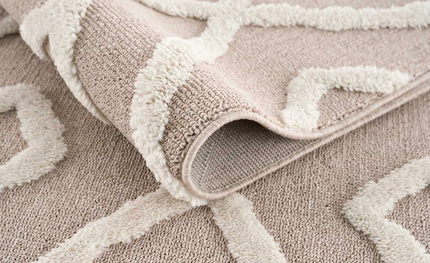 Collection by citamaass Kurzflorteppich Free | Braun / Weiß 120x170 cm – Bild 7