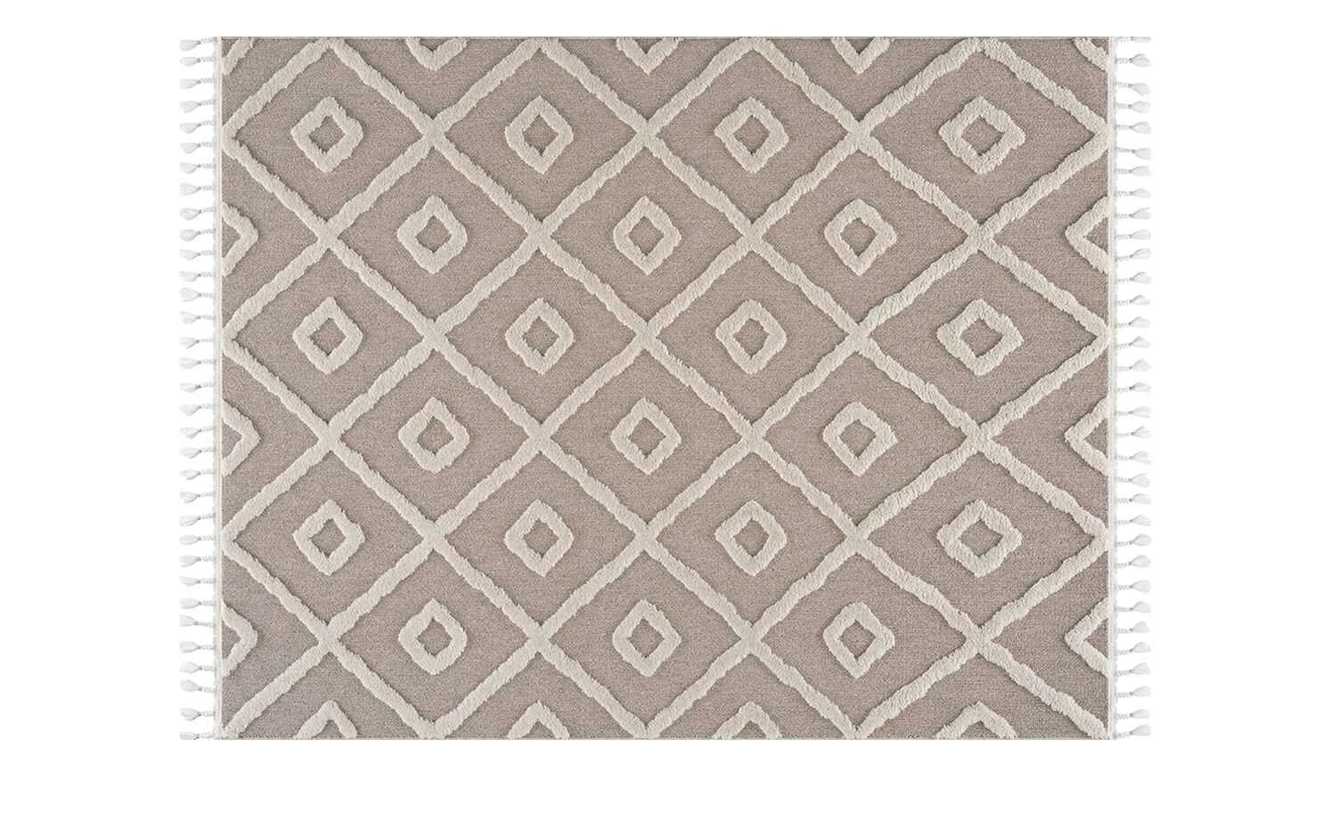 Collection by citamaass Kurzflorteppich Free | Braun / Weiß 120x170 cm – Bild 6