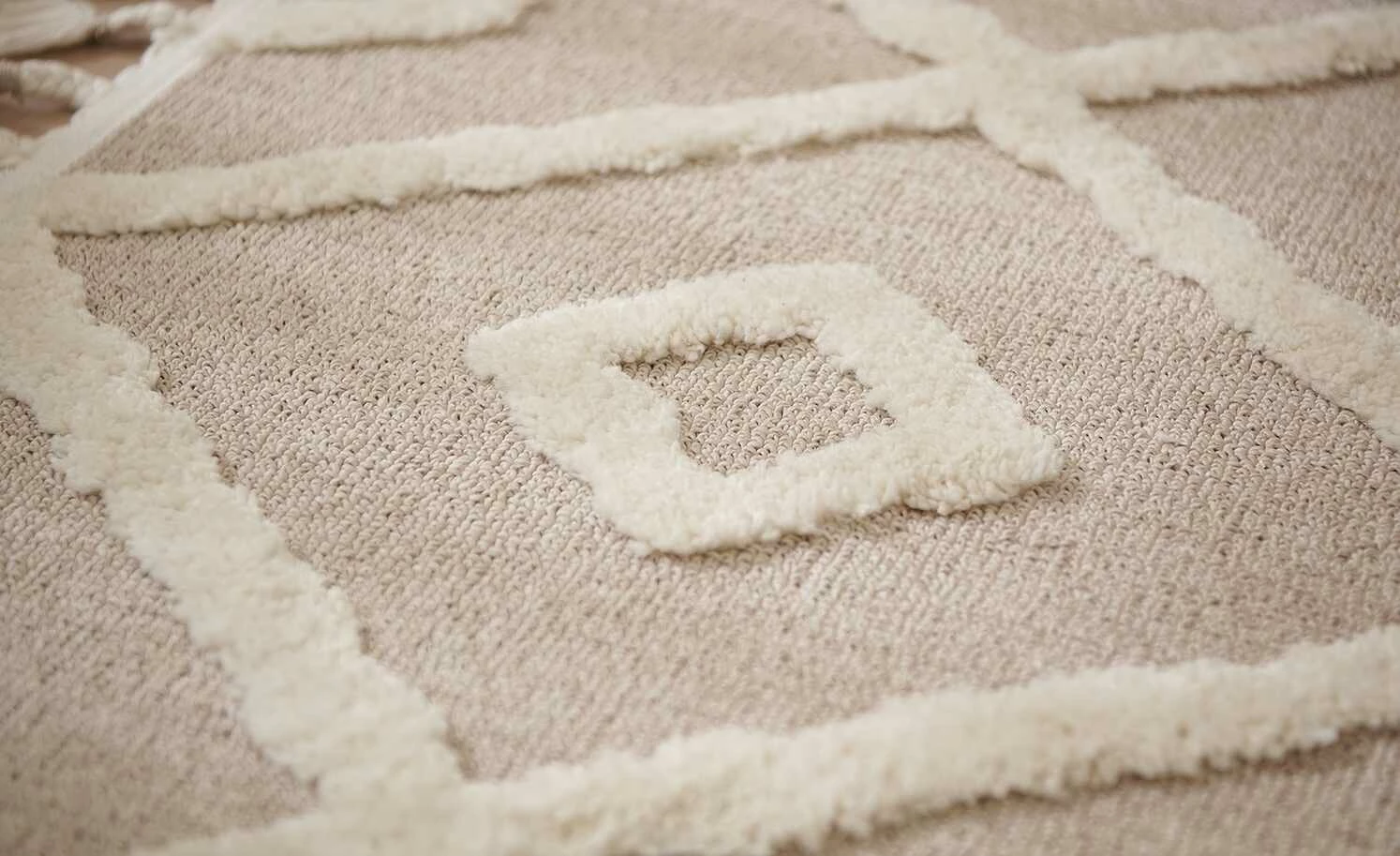 Collection by citamaass Kurzflorteppich Free | Braun / Weiß 120x170 cm – Bild 4