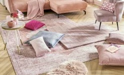 HOME STORY Kurzflorteppich Flat Beauty | Terra (Orange) 140x200 cm