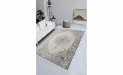 HOME STORY Kurzflorteppich Flat Beauty | Beige 200x300 cm