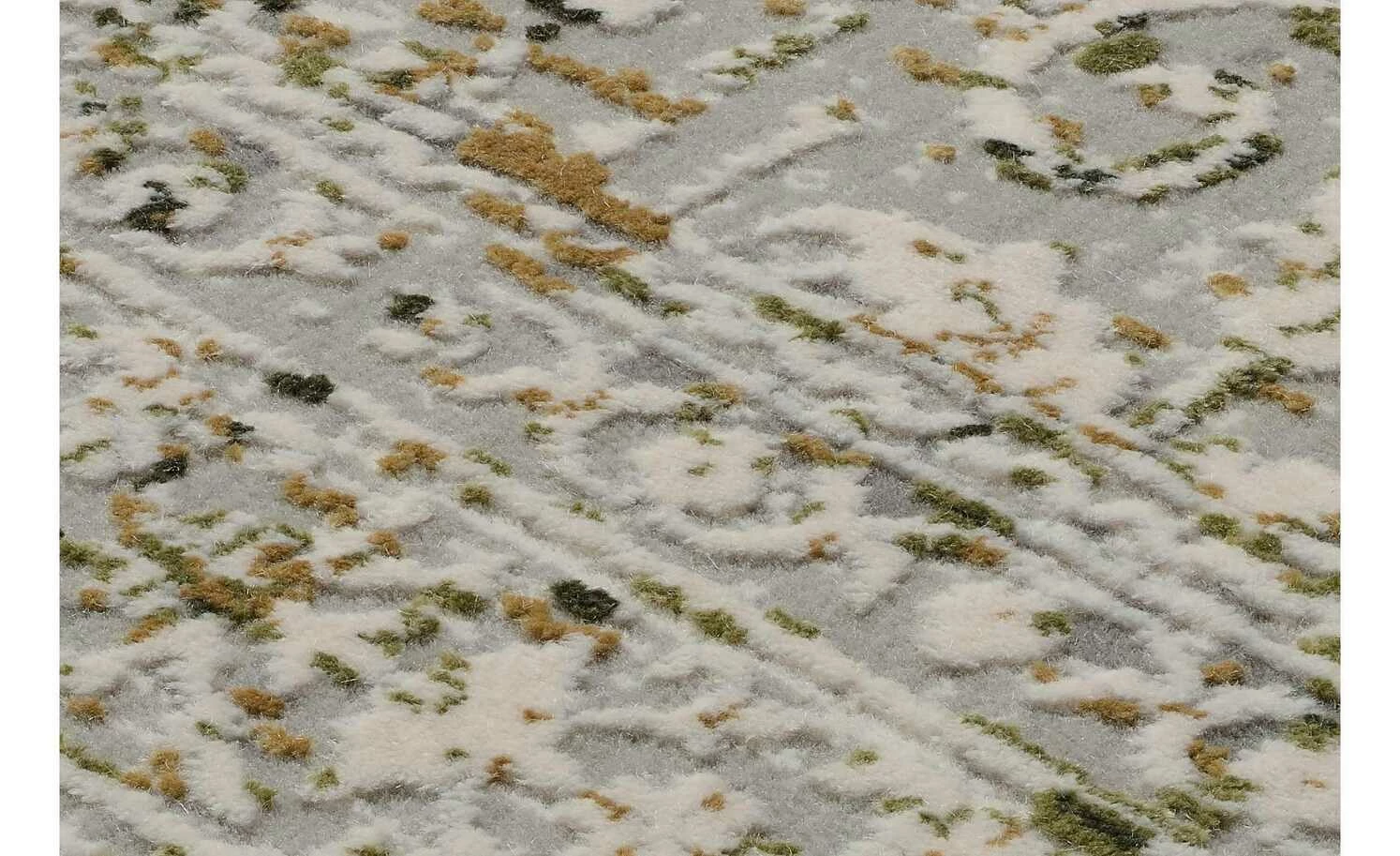 Kurzflorteppich Palermo | Grau / Grün 67x120cm rechteckig – Bild 4