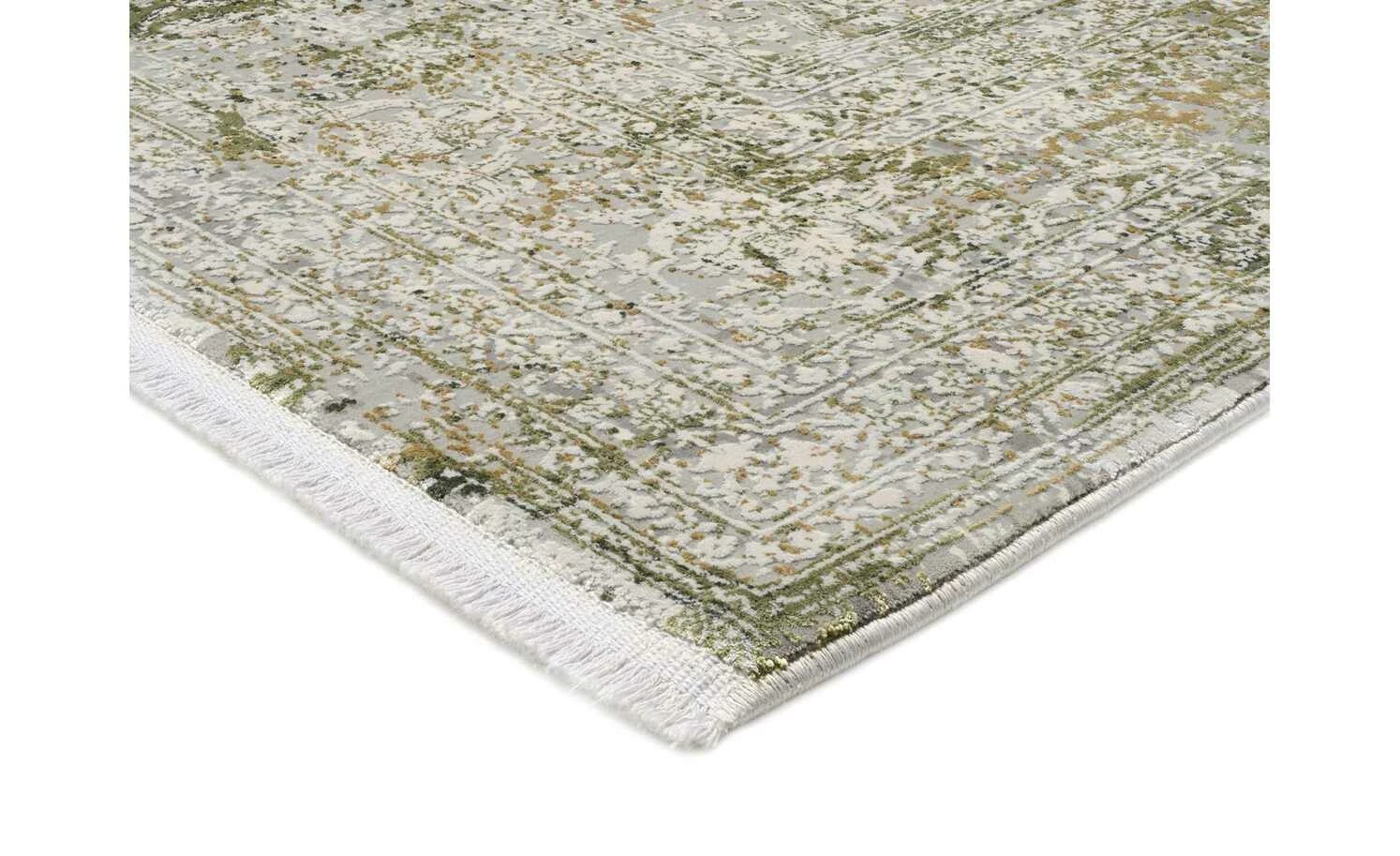 Kurzflorteppich Palermo | Grau / Grün 67x120cm rechteckig – Bild 7