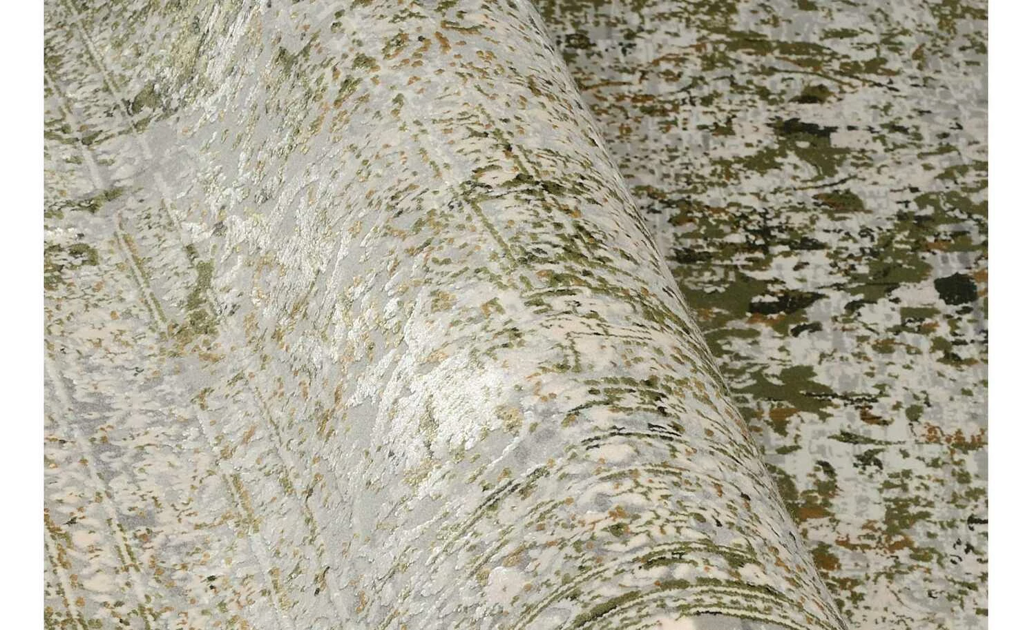 Kurzflorteppich Palermo | Grau / Grün 67x120cm rechteckig – Bild 8