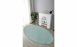 HOME STORY Hochflorteppich Bunny | Grün