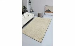 HOME STORY Hochflorteppich | Cappuccino (Beige) 140x200 cm rechteckig