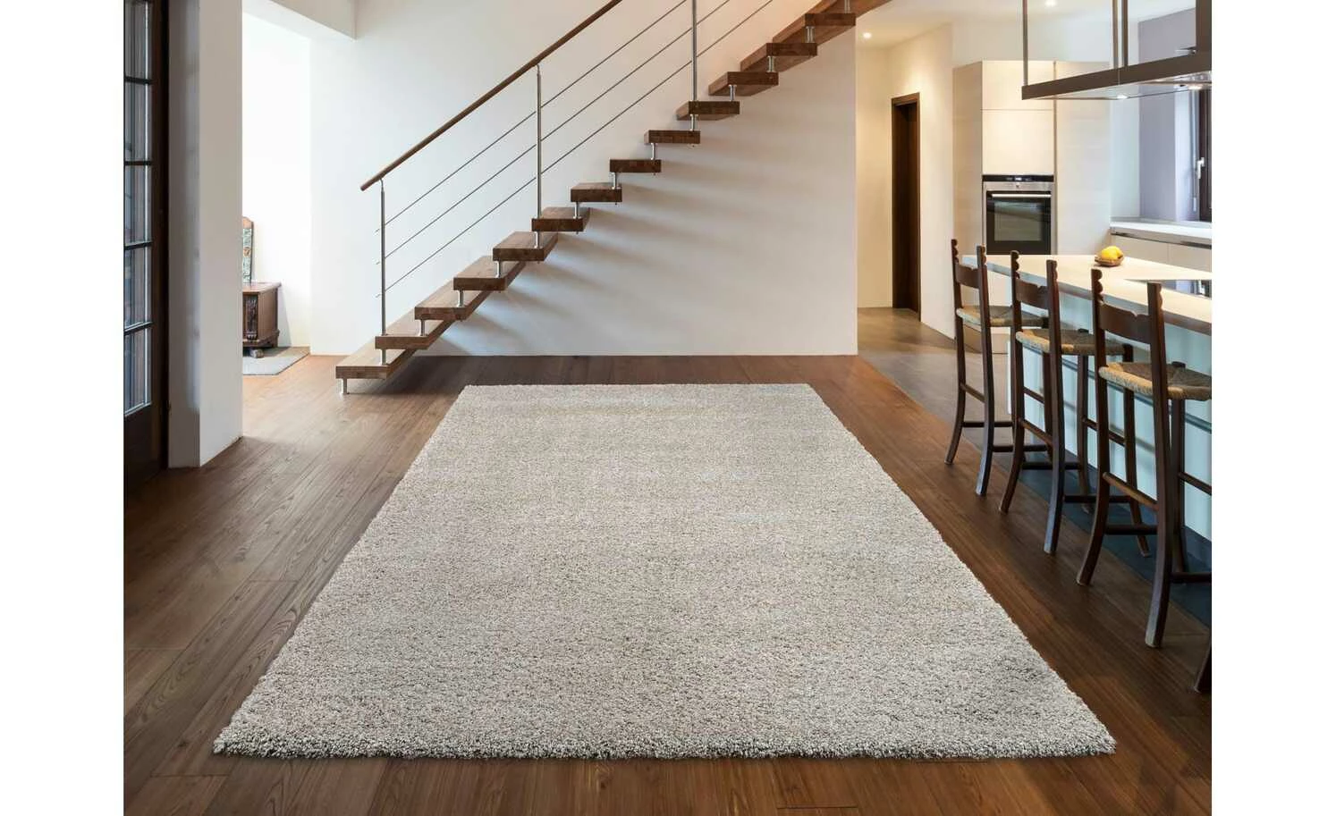 Hochflorteppich | Grau 130|cm 65|cm 65x130 cm