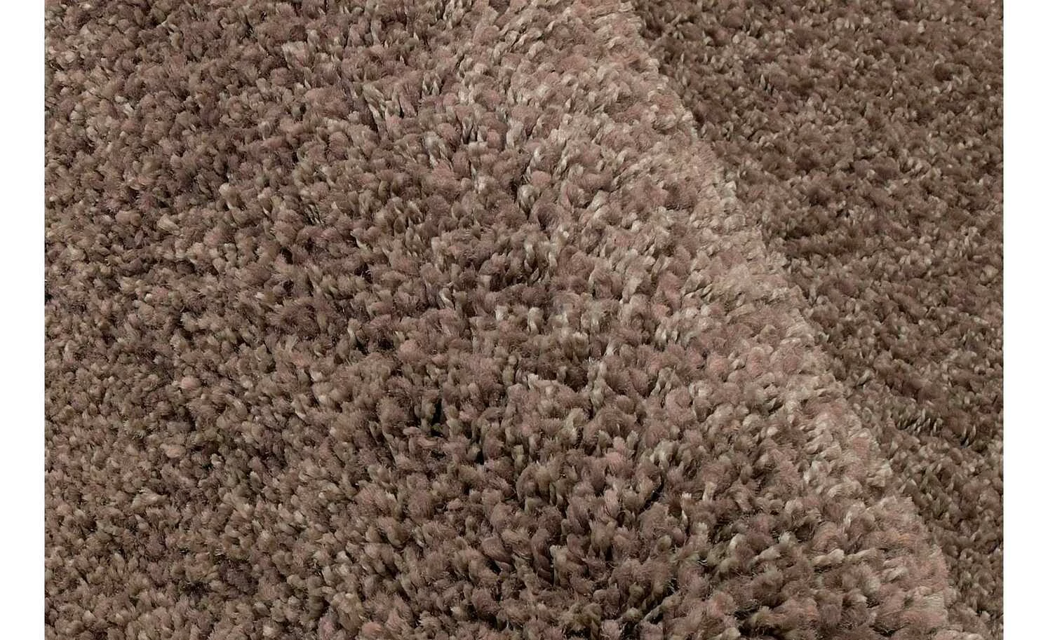 Hochflorteppich | Braun 100|cm 100|cm 100x100 cm – Bild 3