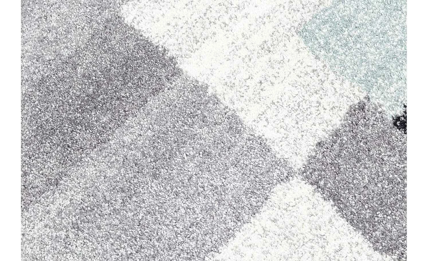 Kurzflorteppich | Grau-Blau 170|cm 120|cm 120x170 cm – Bild 3