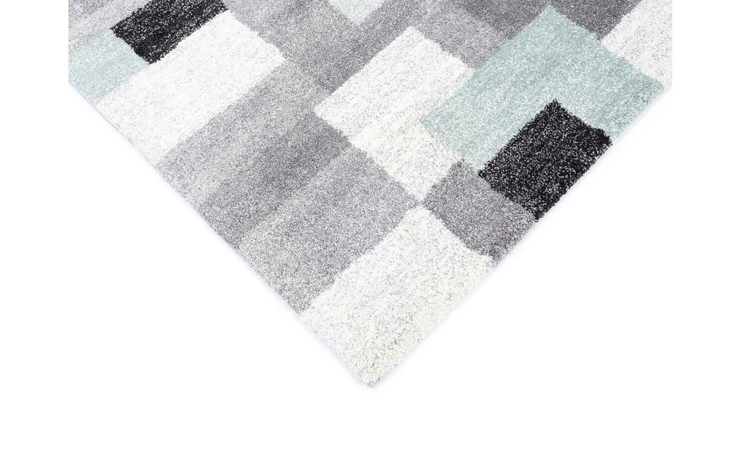 Kurzflorteppich | Grau-Blau 150|cm 80|cm 80x150 cm – Bild 5