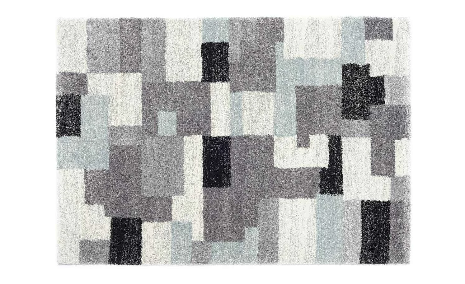 Kurzflorteppich | Grau-Blau 150|cm 80|cm 80x150 cm – Bild 2