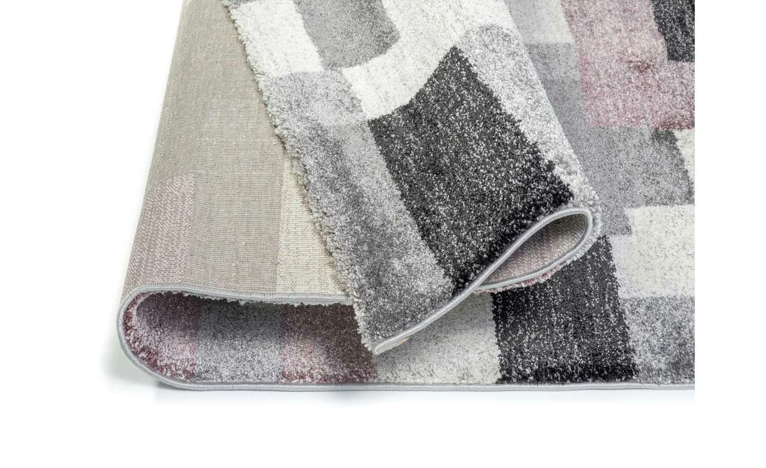 Kurzflorteppich | Grau-Flieder 200|cm 140|cm 140x200 cm – Bild 5