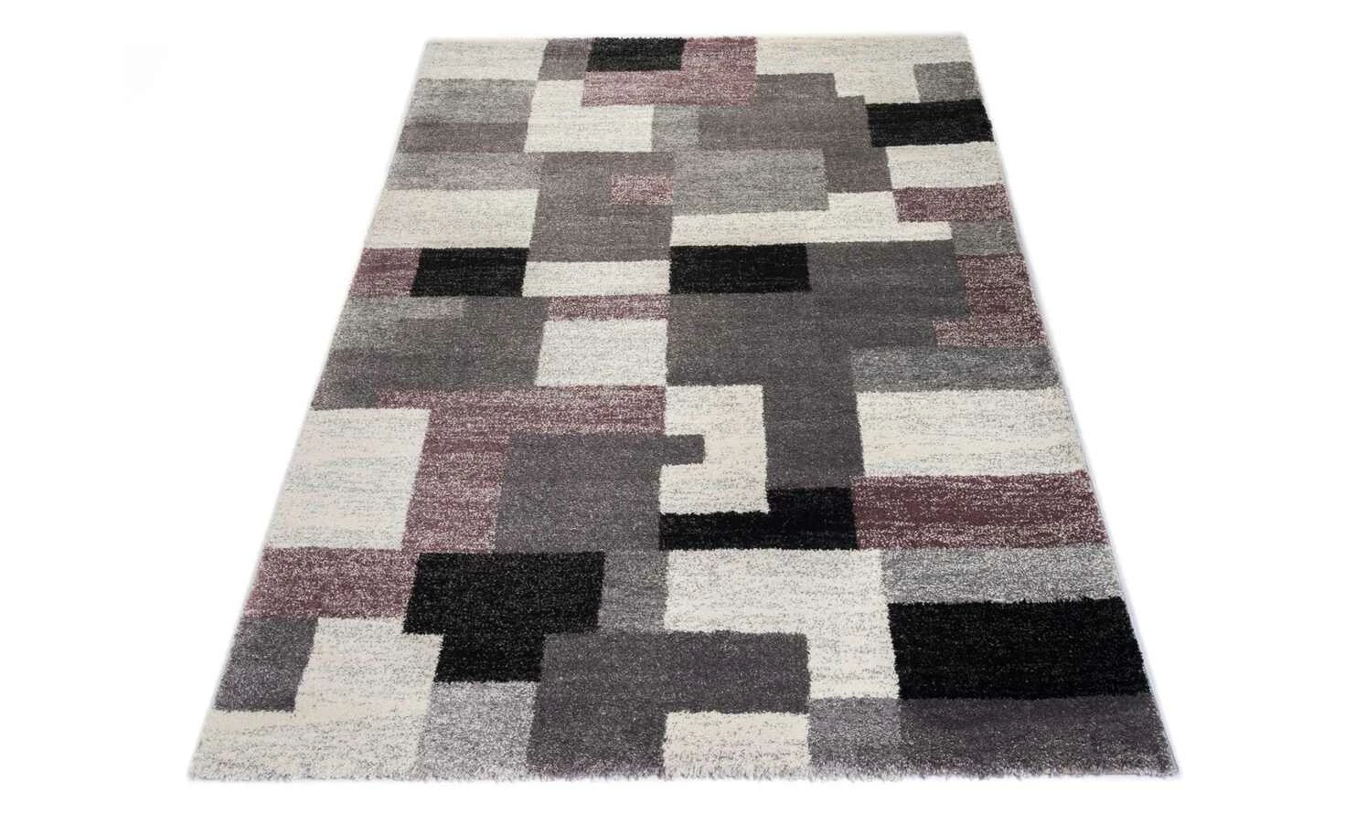 Kurzflorteppich | Grau-Flieder 290|cm 200|cm 200x290 cm – Bild 6