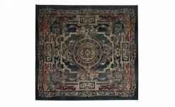 THEKO Teppich | Grün 200|cm 200|cm 200x200 cm