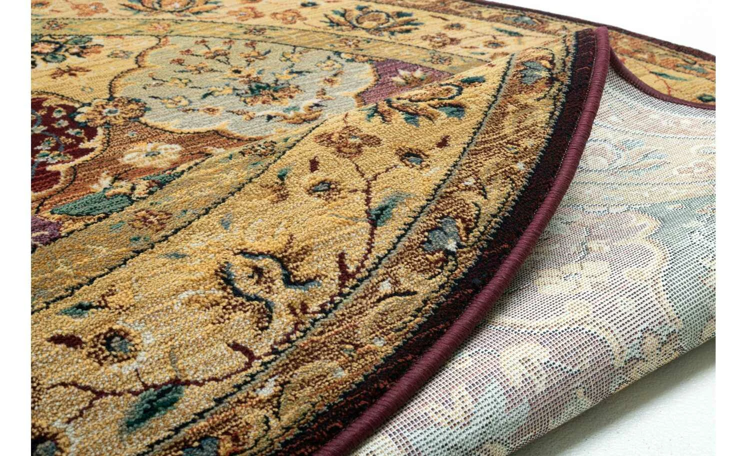 THEKO Teppich | Rot 135|cm 68|cm 68x135 cm Oval – Bild 6