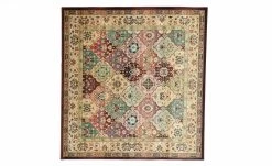 THEKO Teppich | Rot 200|cm 200|cm 200x200 cm quadratisch