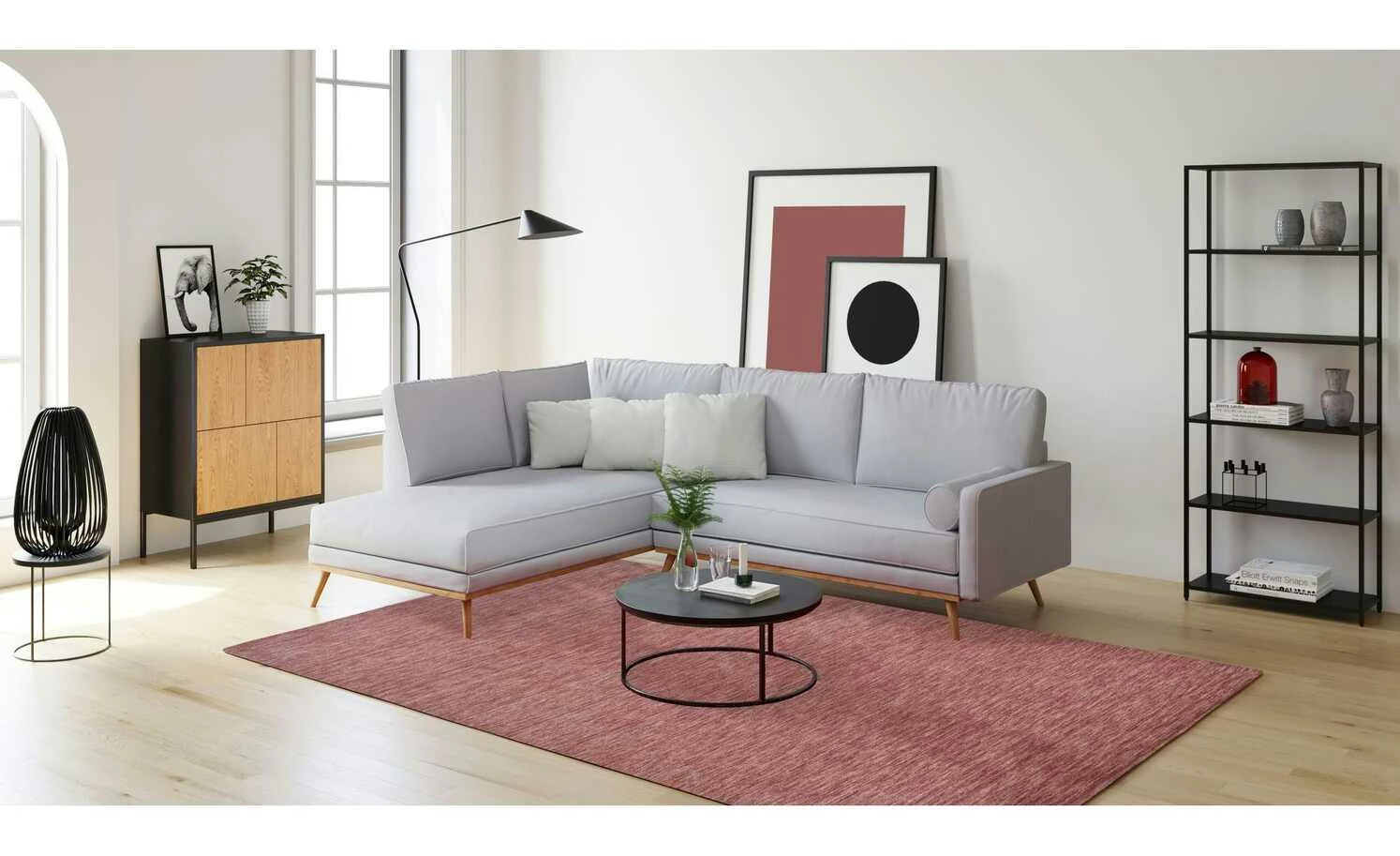 THEKO Teppich | Rose 160|cm 90|cm 90x160 cm