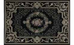 THEKO Teppich | Schwarz 340|cm 240|cm 240x340 cm