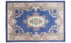 THEKO Teppich | Blau 340|cm 240|cm 240x340 cm