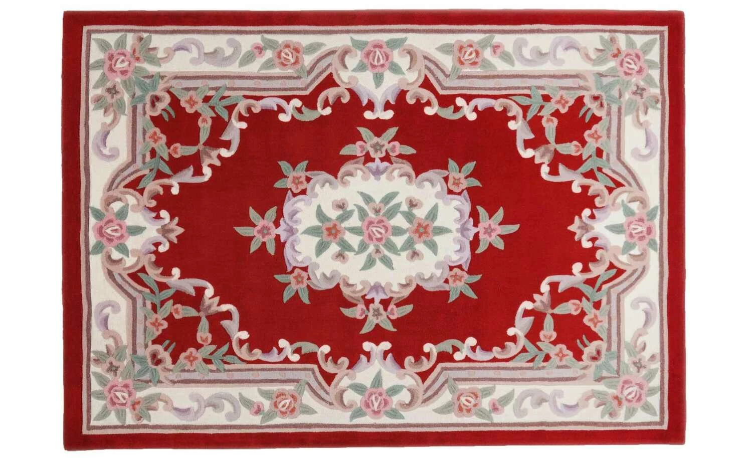 THEKO Teppich | Rot 90|cm 60|cm 60x90 cm