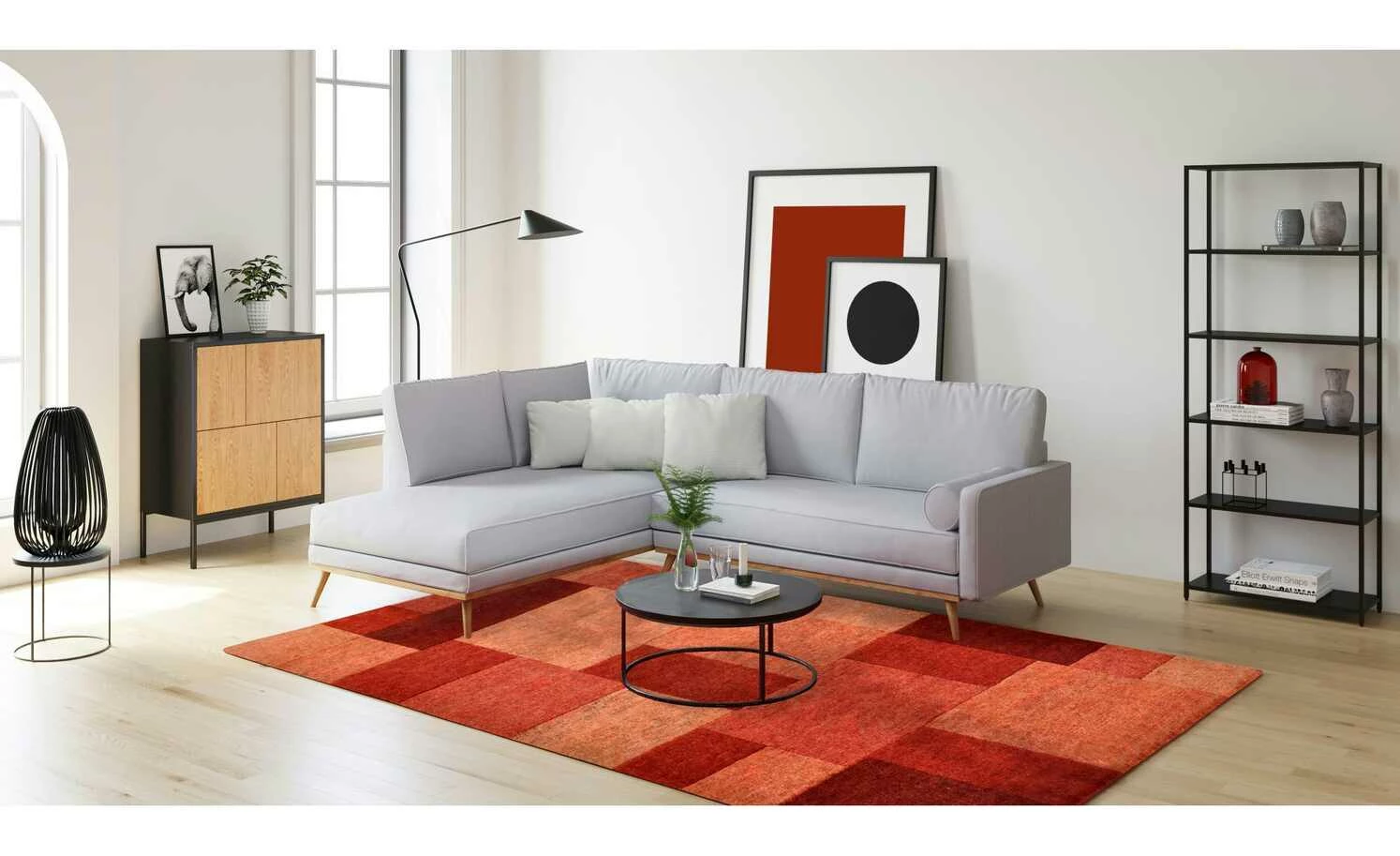 THEKO Teppich | Rot 240|cm 170|cm 170x240 cm