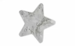 Gino Falcone Teppich | Silber 90|cm 90|cm 90x90 cm Stern