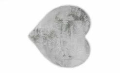 Gino Falcone Teppich | Silber 90|cm 90|cm 90x90 cm Herz