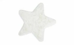 Gino Falcone Teppich | Weiß 90|cm 90|cm 90x90 cm Stern