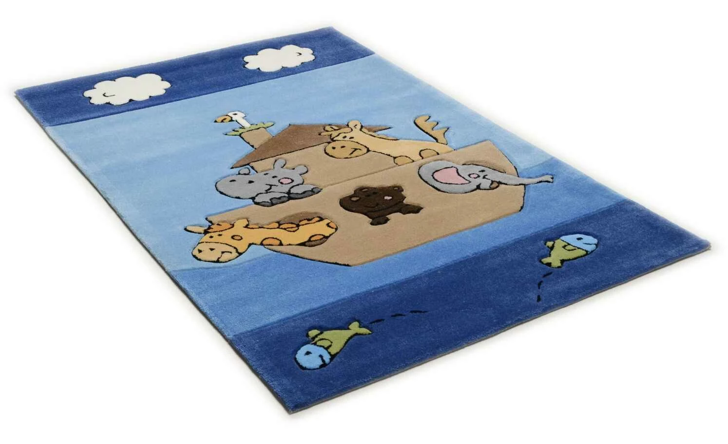 THEKO Kinderteppich | Blau 180|cm 120|cm 120x180 cm – Bild 3