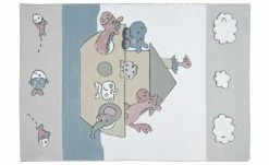 THEKO Kinderteppich | Weiß 180|cm 120|cm 120x180 cm