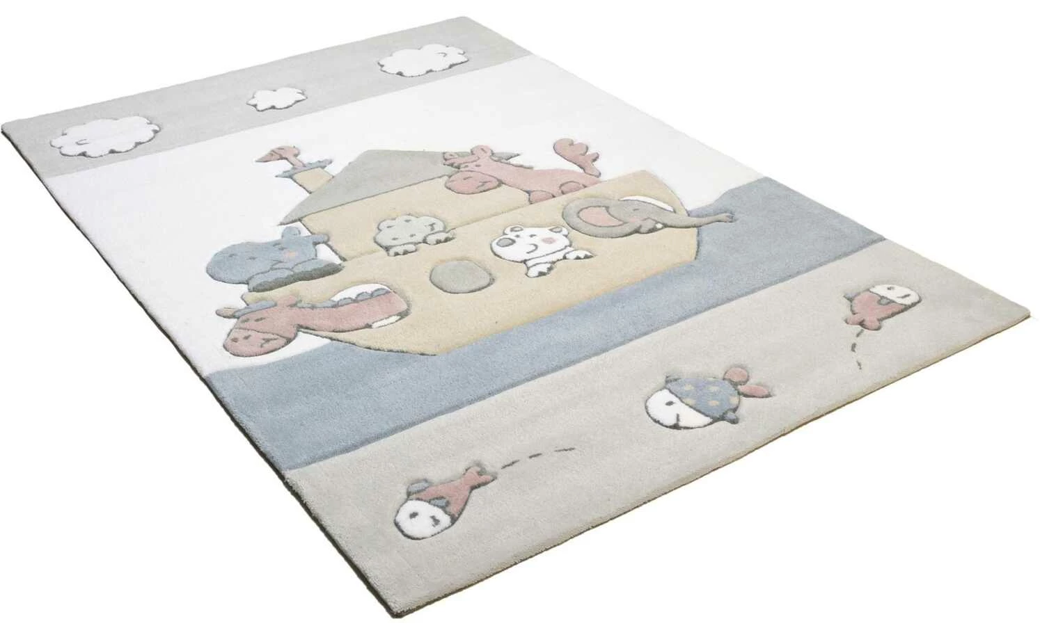 THEKO Kinderteppich | Weiß 160|cm 100|cm 100x160 cm – Bild 2