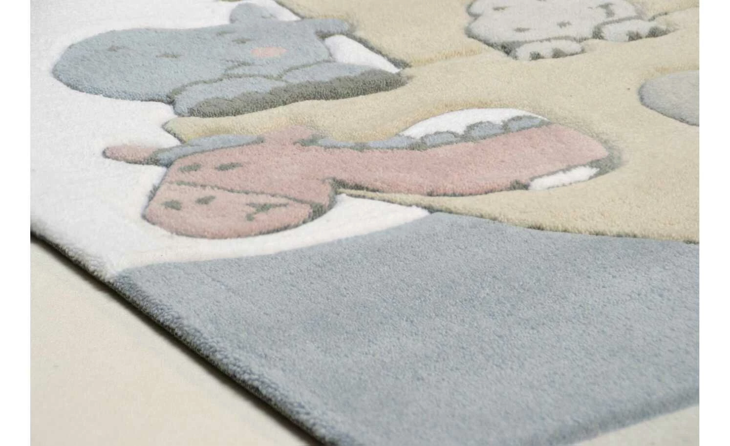 THEKO Kinderteppich | Weiß 160|cm 100|cm 100x160 cm – Bild 4