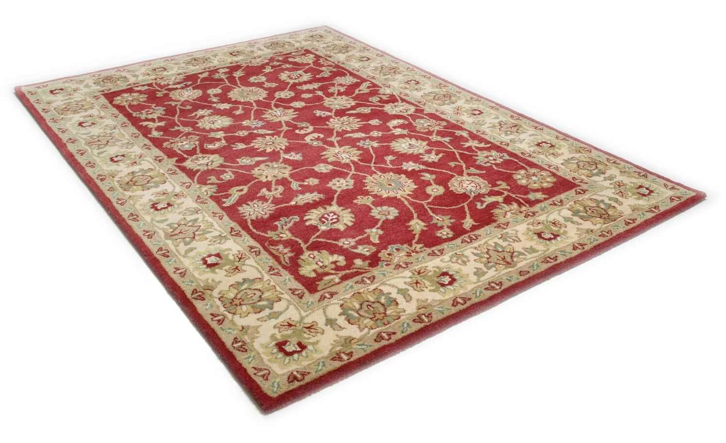 THEKO Teppich | Rot/ Cream 230|cm 160|cm 160x230 cm – Bild 4