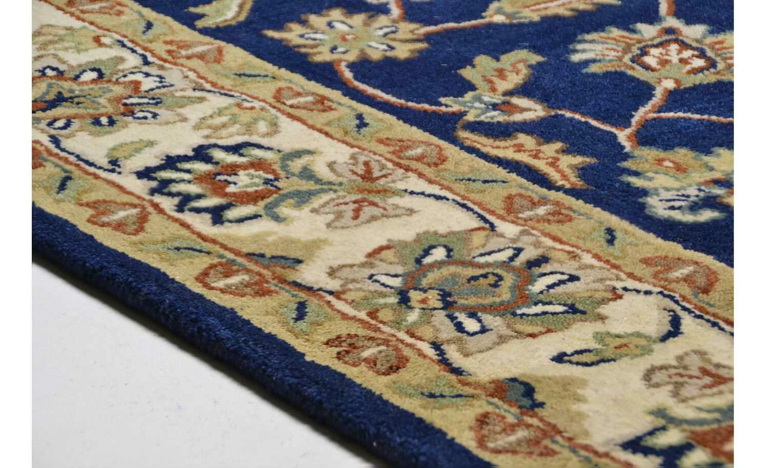 THEKO Teppich | Blau/ Cream 230|cm 160|cm 160x230 cm – Bild 5