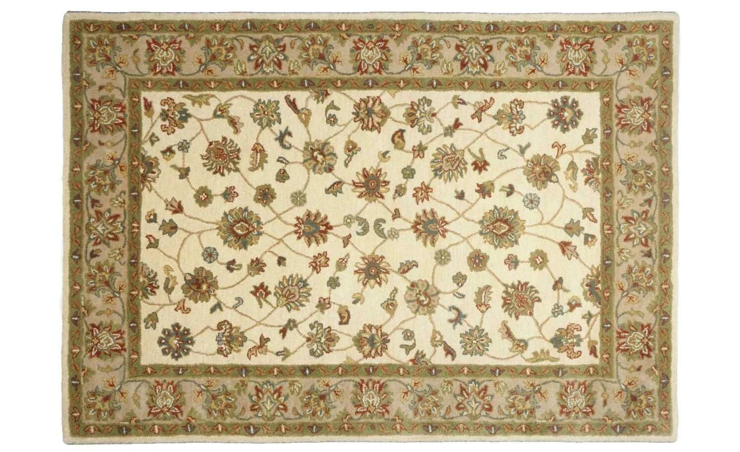 THEKO Teppich | Cream/ Braun 90|cm 60|cm 60x90 cm