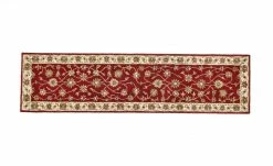 THEKO Teppich | Rot/ Cream 270|cm 70|cm 70x270 cm