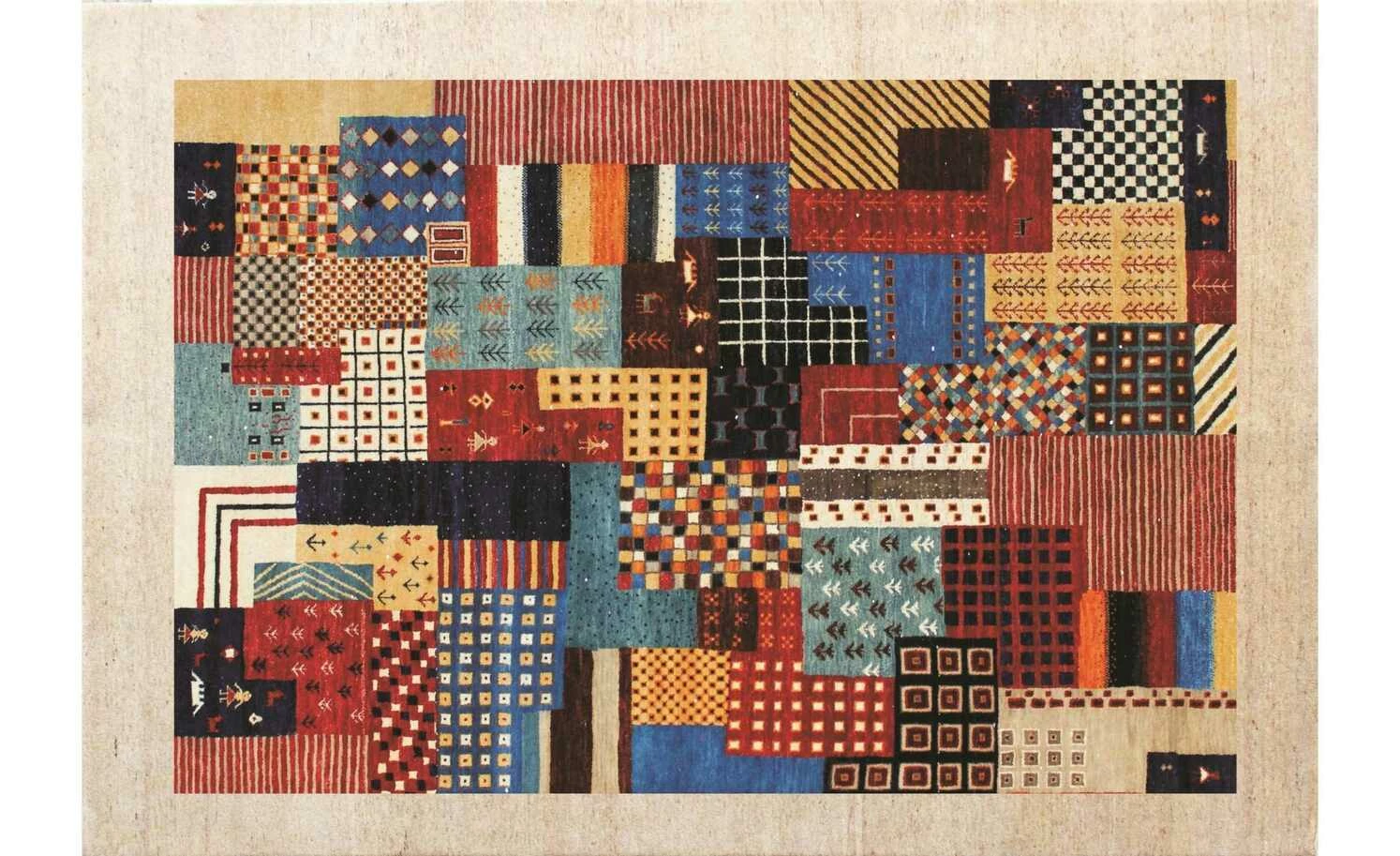 THEKO Teppich | Beige Multi 240|cm 170|cm 170x240 cm