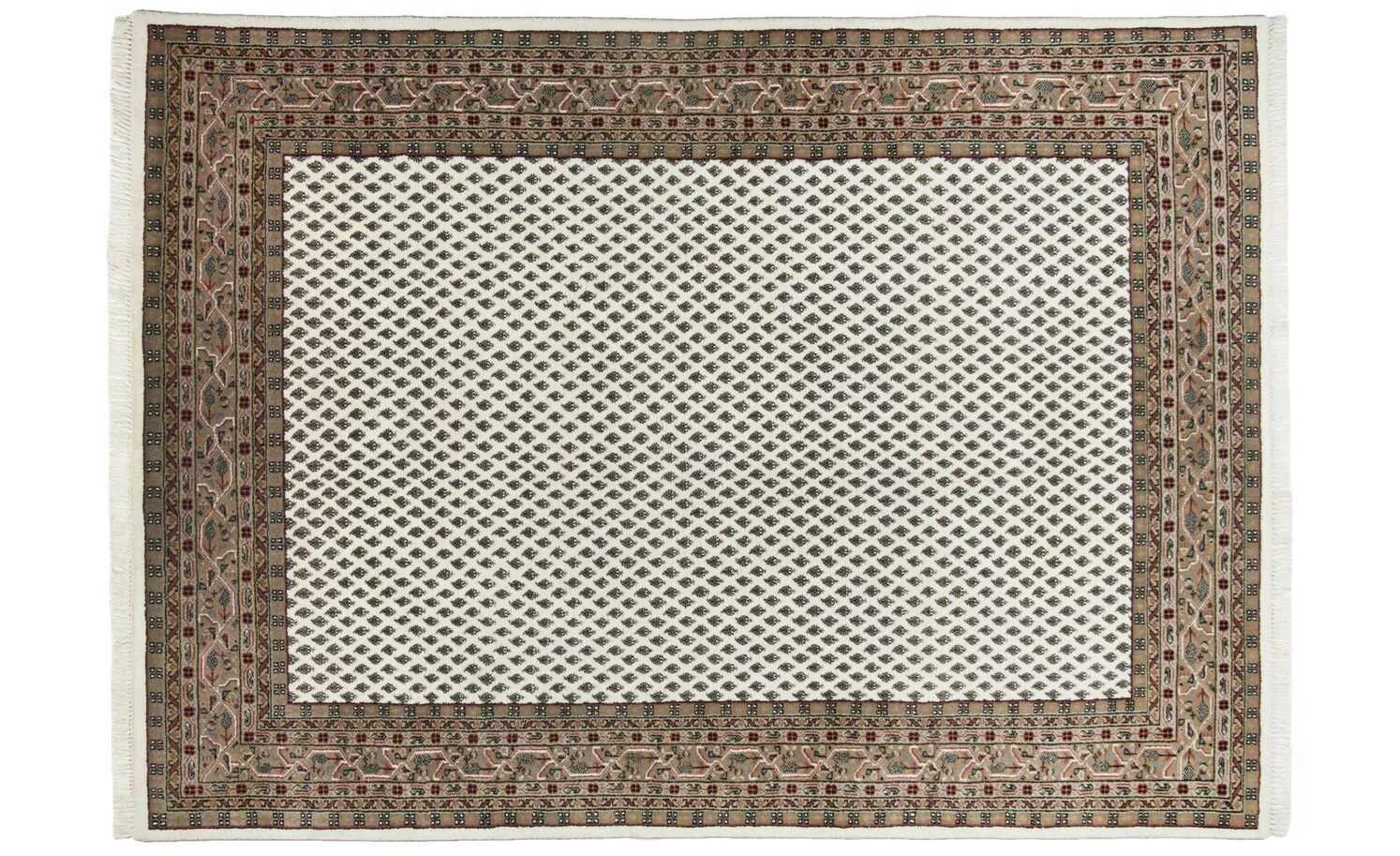 Theko Teppich | 1|cm Cream/ Braun 300|cm 200|cm 200x300 cm