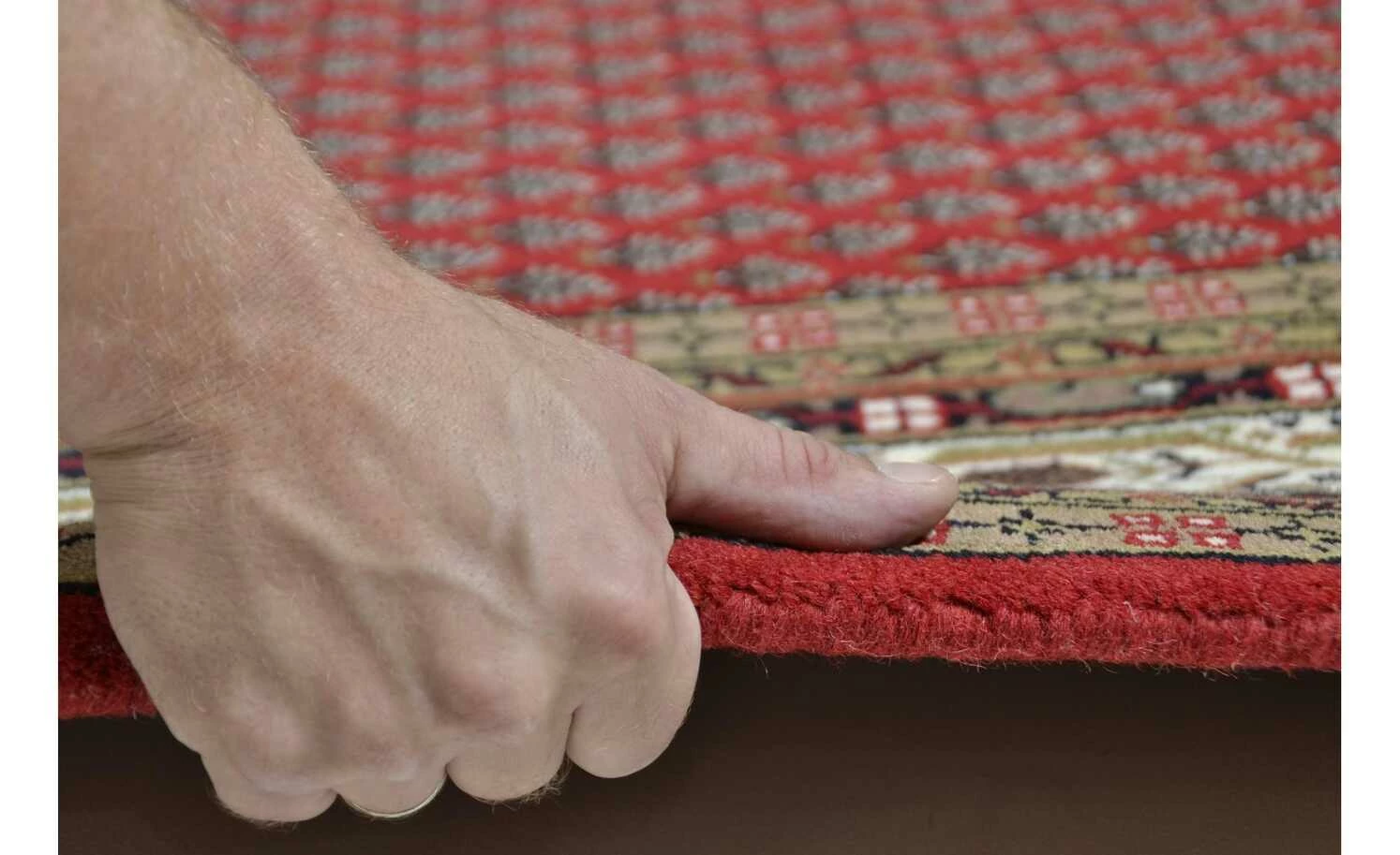 Theko Teppich | 1|cm Rot/ Cream 160|cm 90|cm 90x160 cm – Bild 4