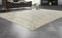 Handgewebter Naturteppich Ruhpolding | Hellgrau 130x190 cm