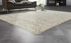 Handgewebter Naturteppich Ruhpolding | Hellgrau 200x290 cm